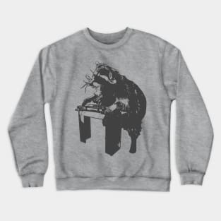 Raccoon Disc Jockey Crewneck Sweatshirt